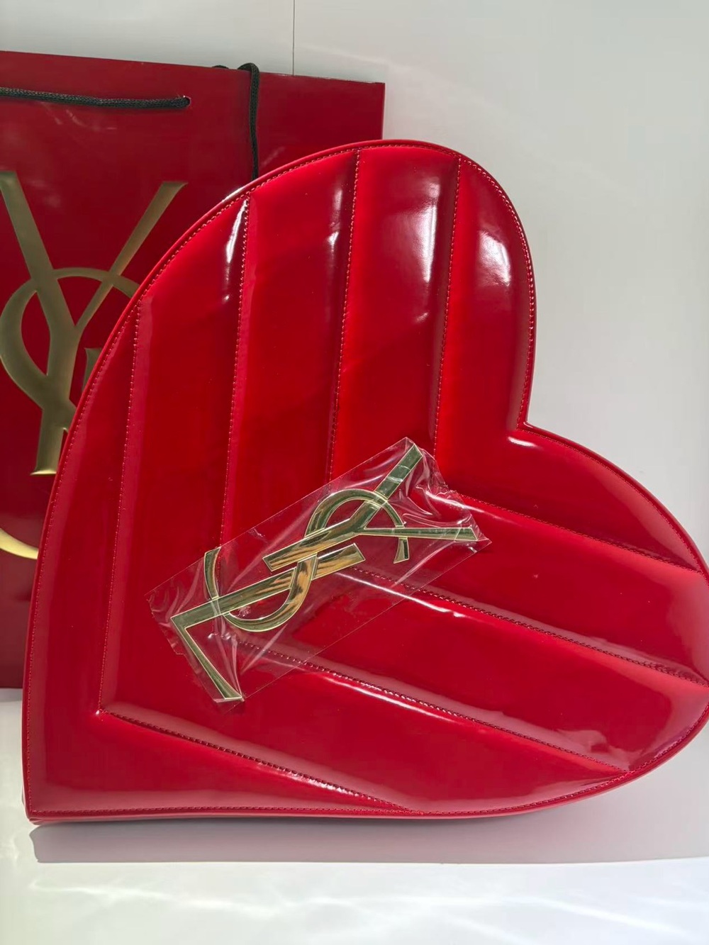 YSL Beauty large size red heart box